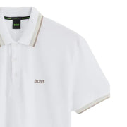 BOSS Paddy Regular Fit White Polo Shirt