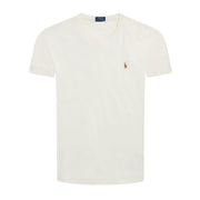 Polo Ralph Lauren Embroidered Logo Pale Cream T-Shirt