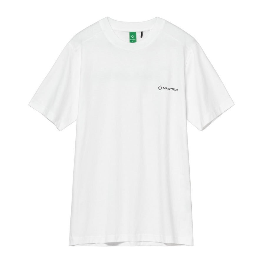 MA.STRUM Yawl Back Print Optic White T-Shirt