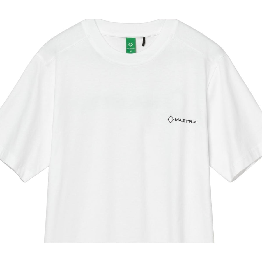 MA.STRUM Yawl Back Print Optic White T-Shirt