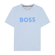 BOSS Kids Printed Logo Persian Blue T-Shirt