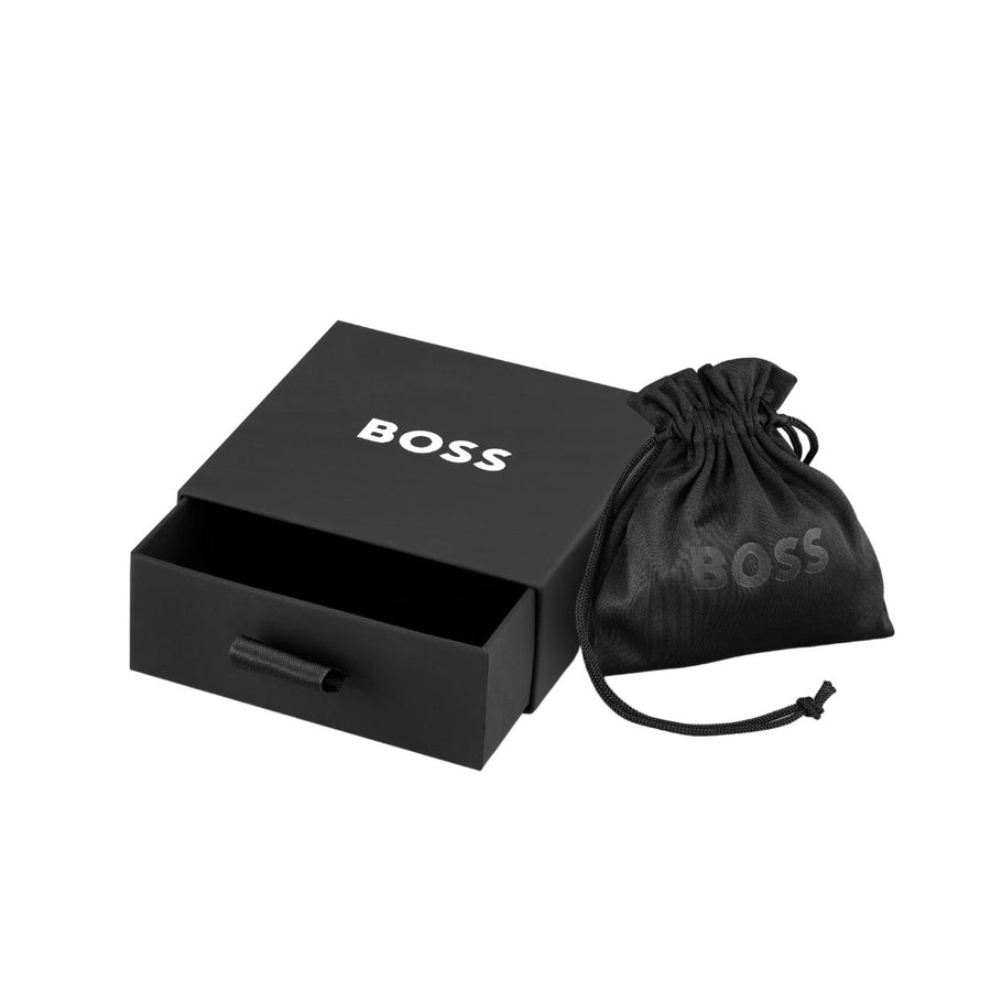 BOSS Cube-Shaped Chain Link Sliver Necklace