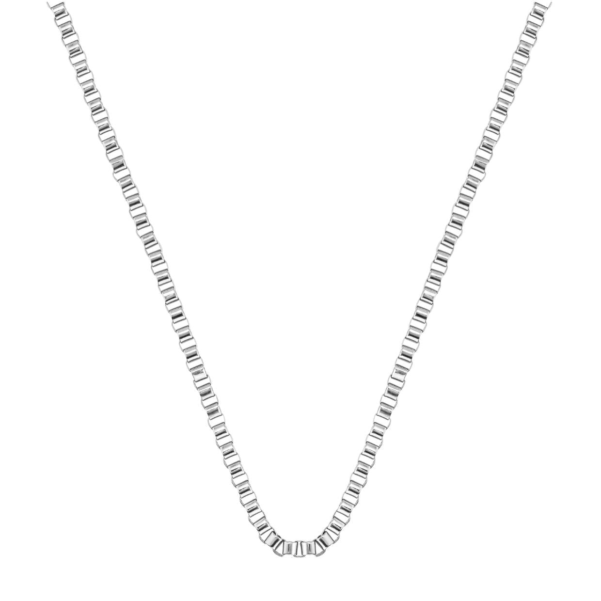 BOSS Cube-Shaped Chain Link Sliver Necklace