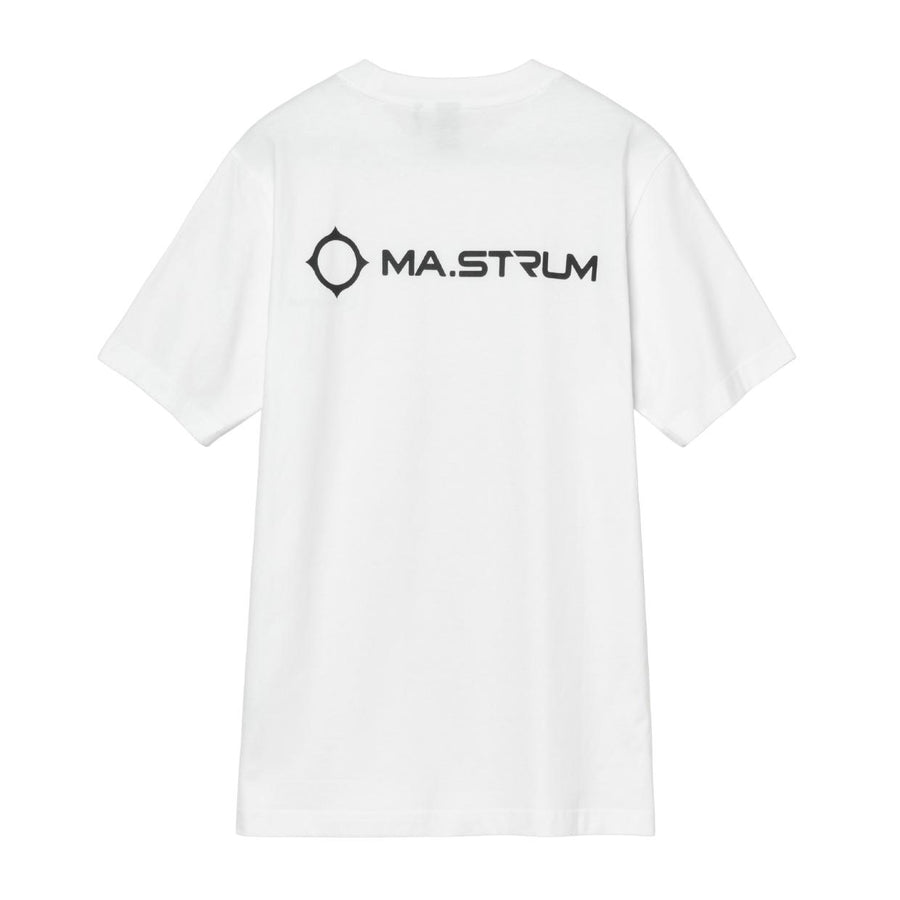 MA.STRUM Yawl Back Print Optic White T-Shirt