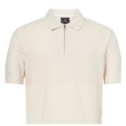 Paul Smith Textured Stripe Off White Polo Shirt