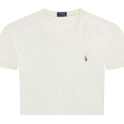 Polo Ralph Lauren Embroidered Logo Pale Cream T-Shirt