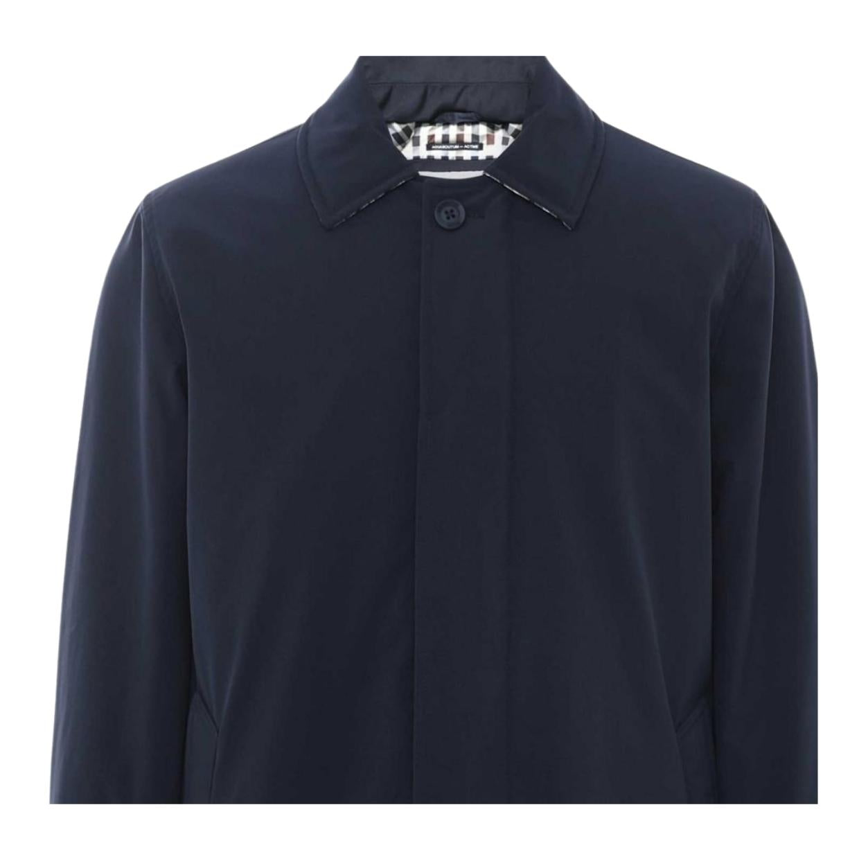 Aquascutum Active Soft Shell Navy Trench Coat