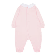 Moschino Baby Teddy Bear Pink Cotton Babygrow