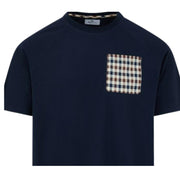 Aquascutum Active Raglan Pocket Navy T-Shirt