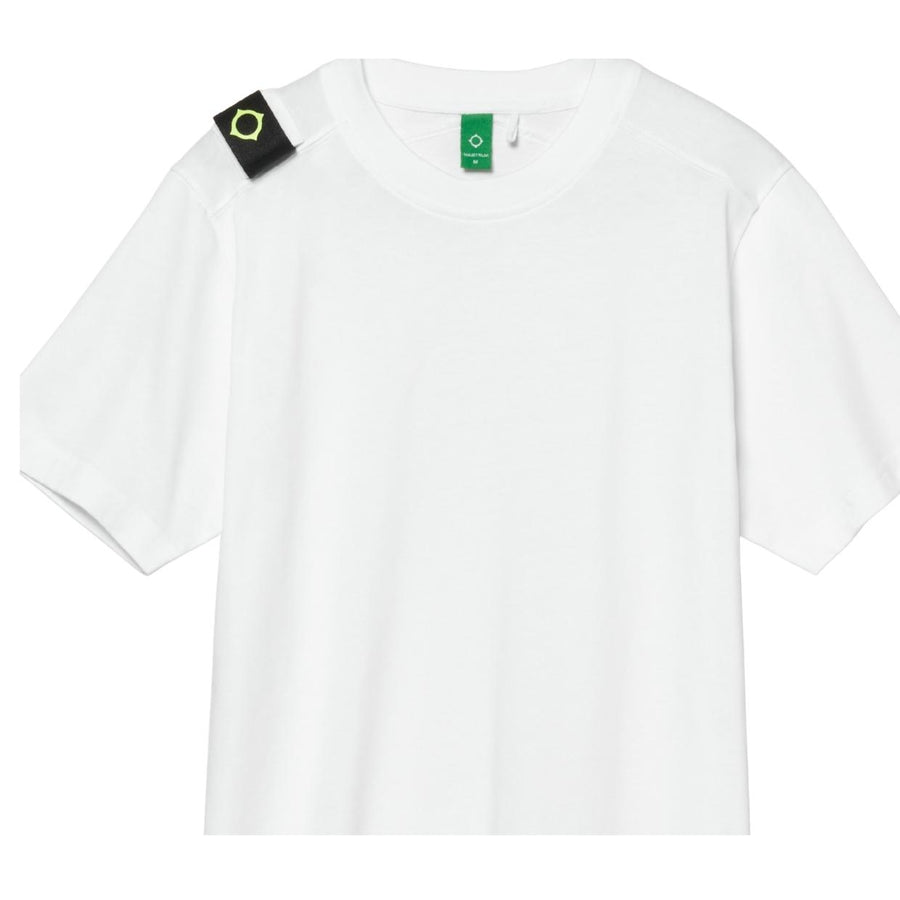 MA.STRUM Badge Faro Short Sleeve White T-Shirt