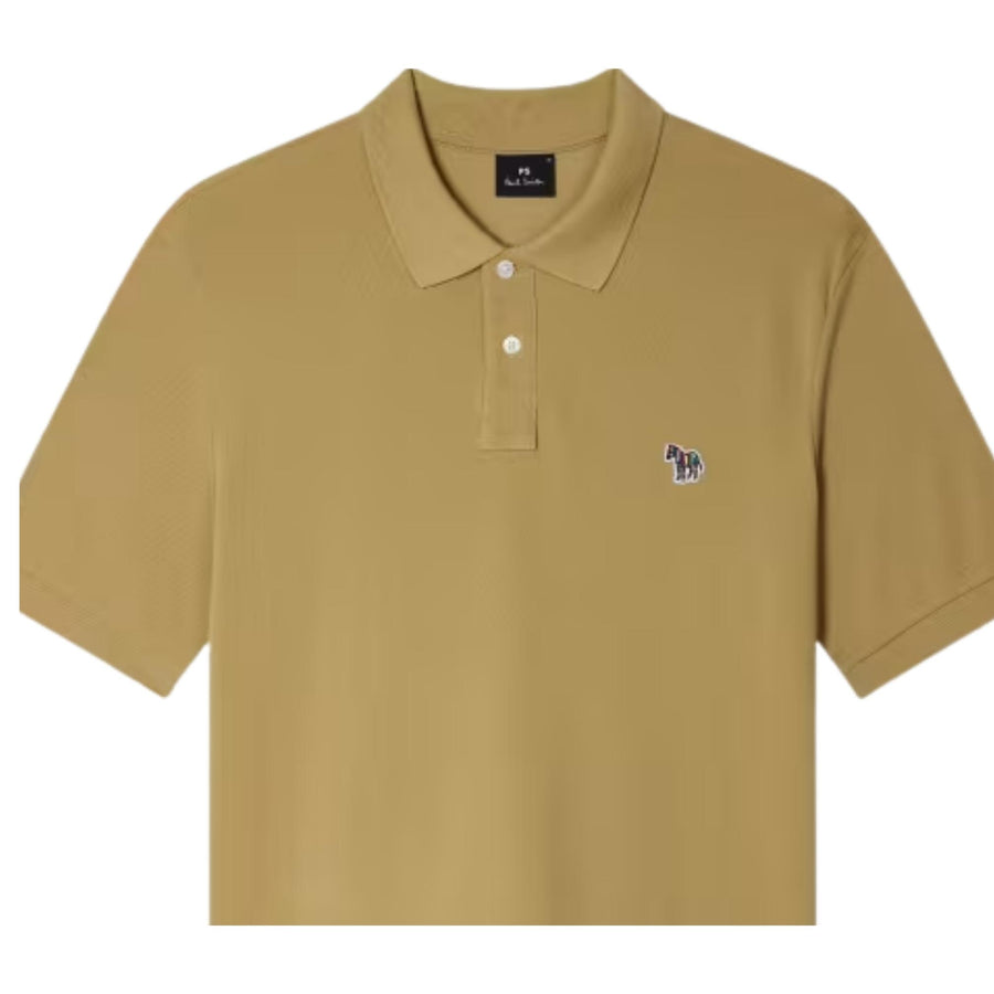 Paul Smith Organic Cotton Zebra Light Brown Polo Shirt
