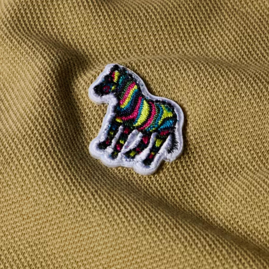 Paul Smith Organic Cotton Zebra Light Brown Polo Shirt