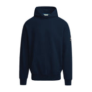 Sandbanks Badge Logo Relaxed Fit Navy Hoodie