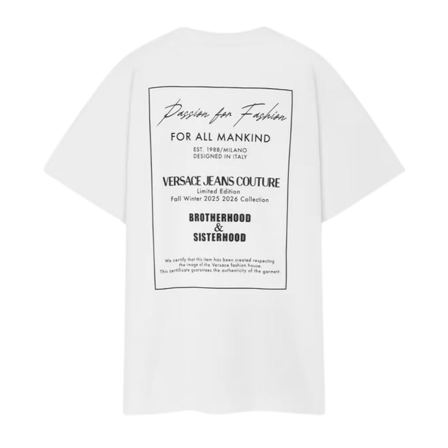 Versace Jeans Couture Printed Logo White T-Shirt