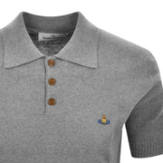 Vivienne Westwood Dark Grey Melange Mark Polo Shirt
