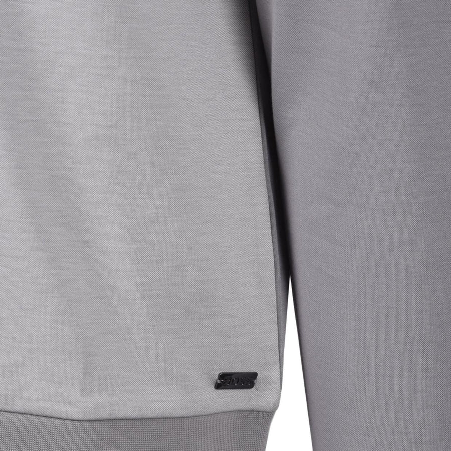 BOSS Contrast Pipping Grey Half Zip Tracksuit Jacket