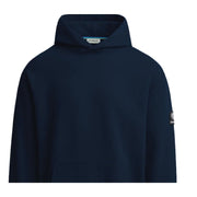 Sandbanks Badge Logo Relaxed Fit Navy Hoodie