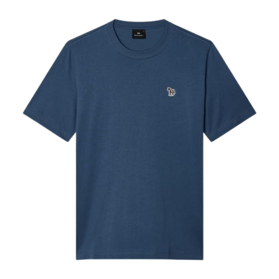 Paul Smith Organic Cotton Zebra Logo Navy T-Shirt