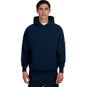 Sandbanks Badge Logo Relaxed Fit Navy Hoodie