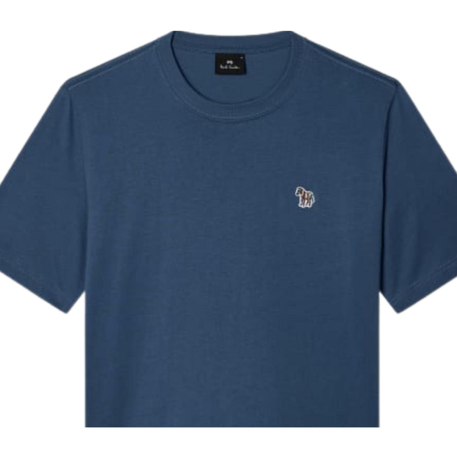 Paul Smith Organic Cotton Zebra Logo Navy T-Shirt