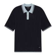 Paul Smith Regular Fit Short Sleeve Blue Sweater Polo Shirt