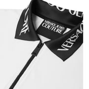 Versace Jeans Couture Logo Liquify Slim Fit White Polo Shirt