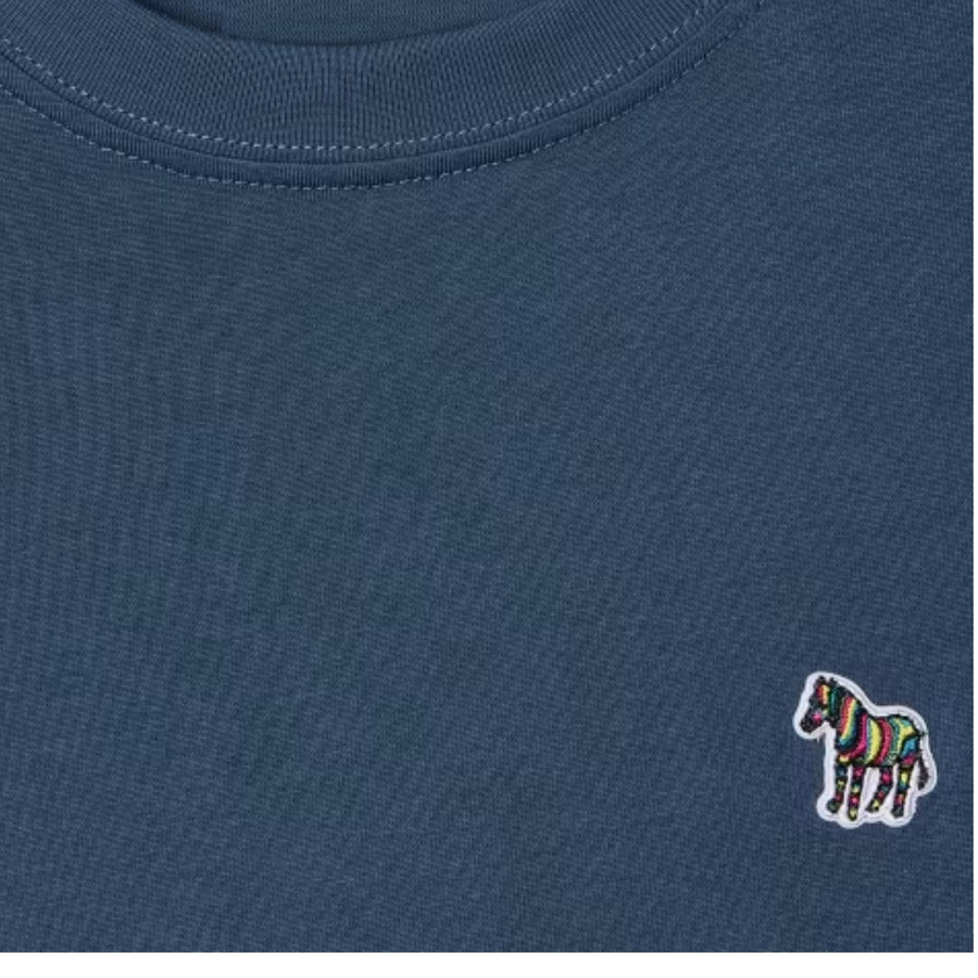 Paul Smith Organic Cotton Zebra Logo Navy T-Shirt