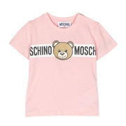 Moschino Baby Teddy Bear Print Pink T-Shirt