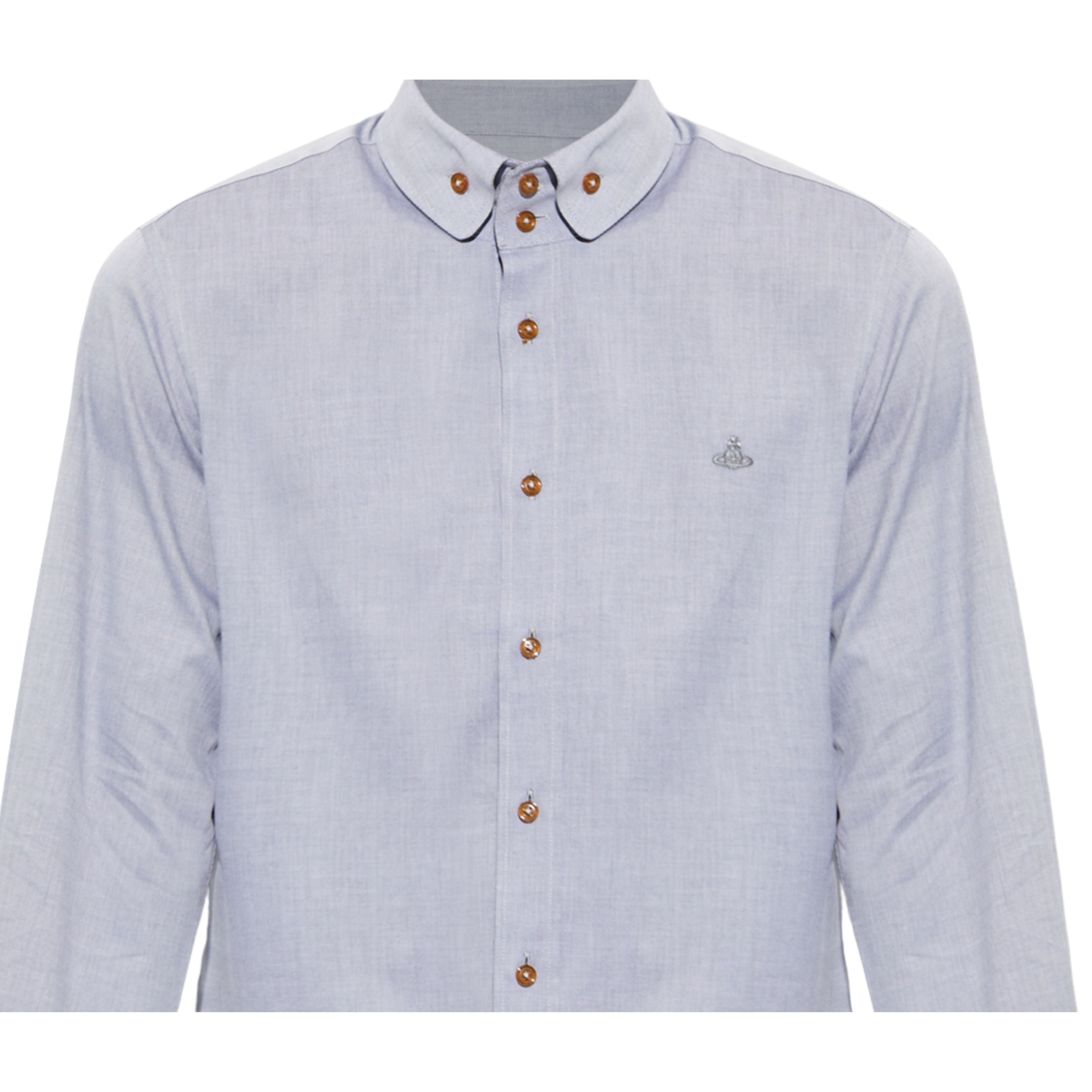 Vivienne Westwood 2 Button Krall Oxford Evening Blue Shirt