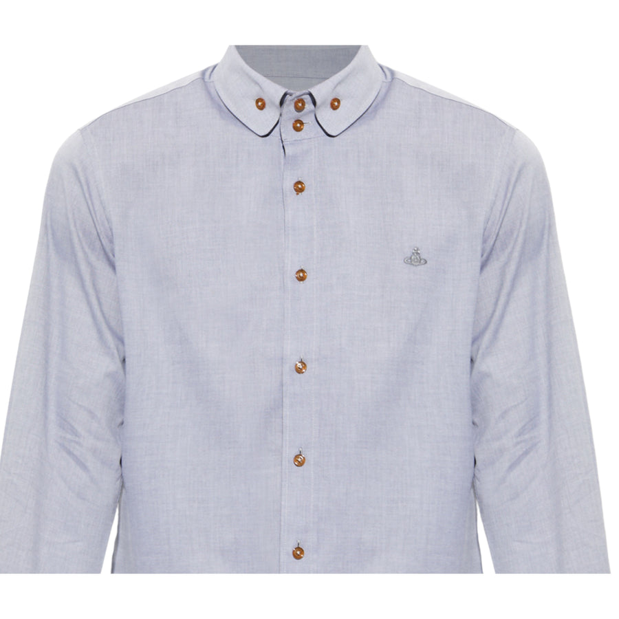 Vivienne Westwood 2 Button Krall Oxford Evening Blue Shirt