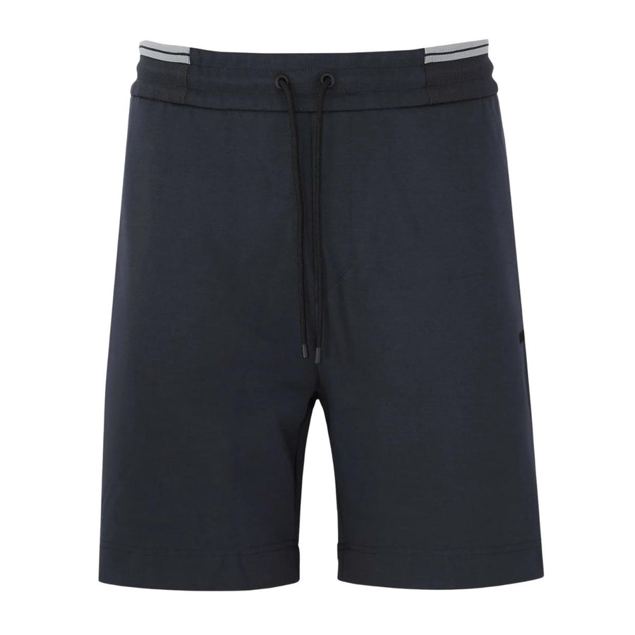 BOSS Regular Fit Cotton Blend Navy Shorts