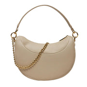 Love Moschino Heart Logo Plaque Sand Shoulder Bag