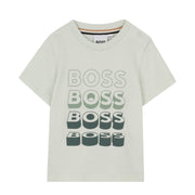 BOSS Baby Contrast Repeat Logo Sprout Green T-Shirt