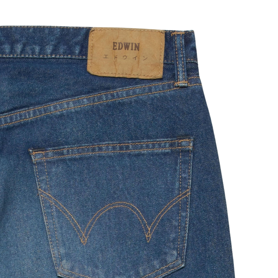 EDWIN Regular Tapered Blue Dark Used Jeans