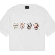 Paul Smith Casual Fit Skulls White T-Shirt