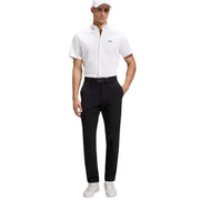 BOSS Motion Regular Fit Cotton Jersey Light White Short Sleeve Shirt