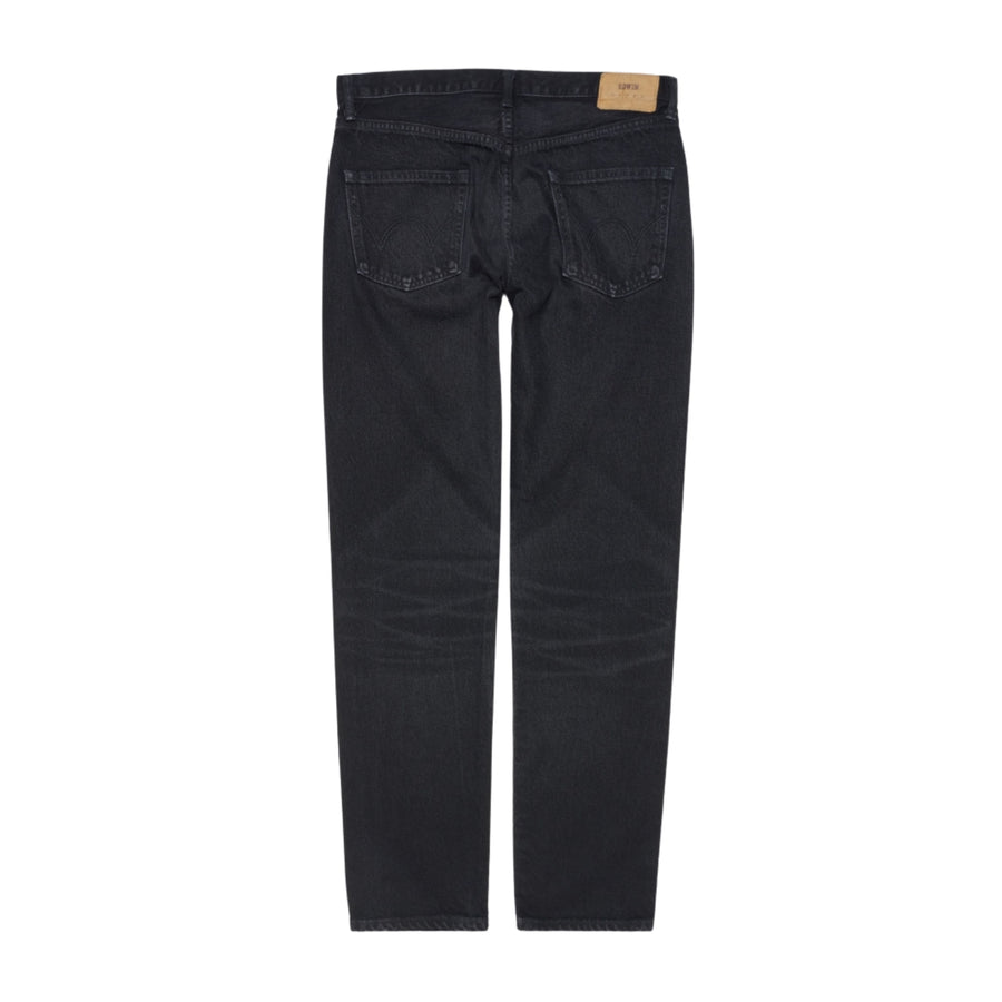 EDWIN Regular Tapered Black Deep Dark Used Denim Jeans