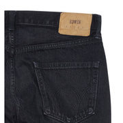EDWIN Regular Tapered Black Deep Dark Used Denim Jeans