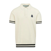 Sandbanks Stripe Hem Ecru Polo Shirt