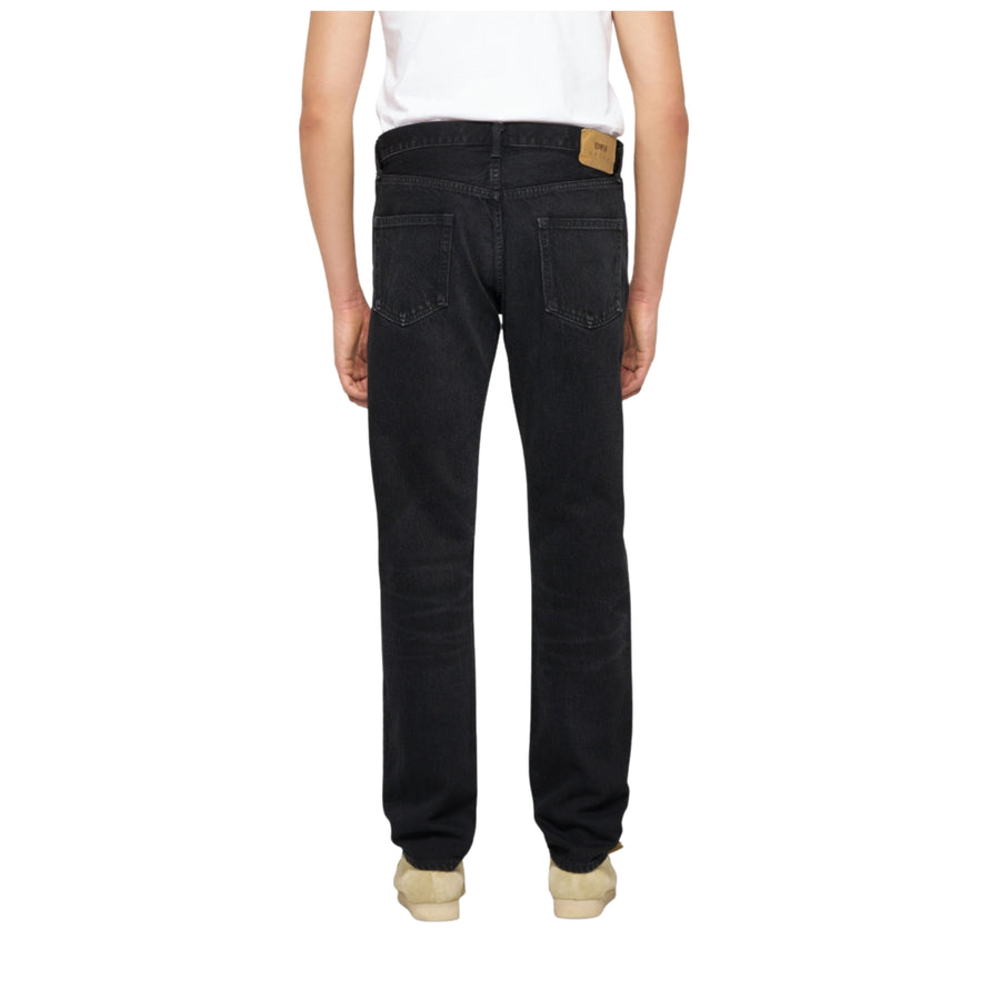 EDWIN Regular Tapered Black Deep Dark Used Denim Jeans