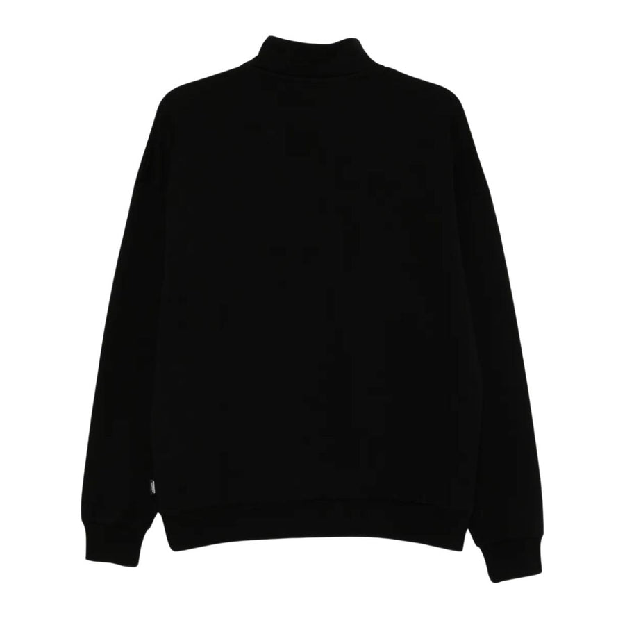 Moschino Underwear Teddy Bear Motif Logo Black Half Button Sweatshirt