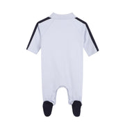 BOSS Baby Rubber Patch Logo Pale Blue Babygrow