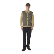 Pretty Green Roxy Long Sleeve Camel Knit Shirt