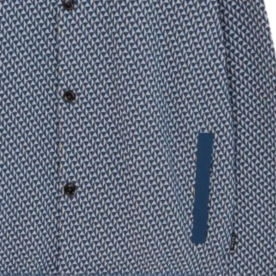 Paul Smith Regular Fit Cotton Blend Jacquard Blue Cardigan