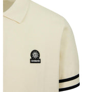 Sandbanks Stripe Hem Ecru Polo Shirt