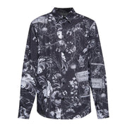 Versace Jeans Couture All-Over Pattern Black Shirt