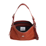 Vivienne Westwood Emma Suede Leather Ginger Shoulder Bag