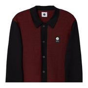 Pretty Green Roxy Long Sleeve Black Knit Shirt