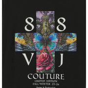 Versace Jeans Couture Printed Graphic Black T-Shirt