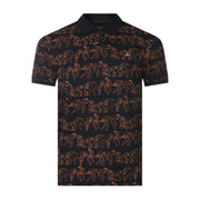 Vivienne Westwood All-Over Graphic Black/Orange Classic Polo Shirt